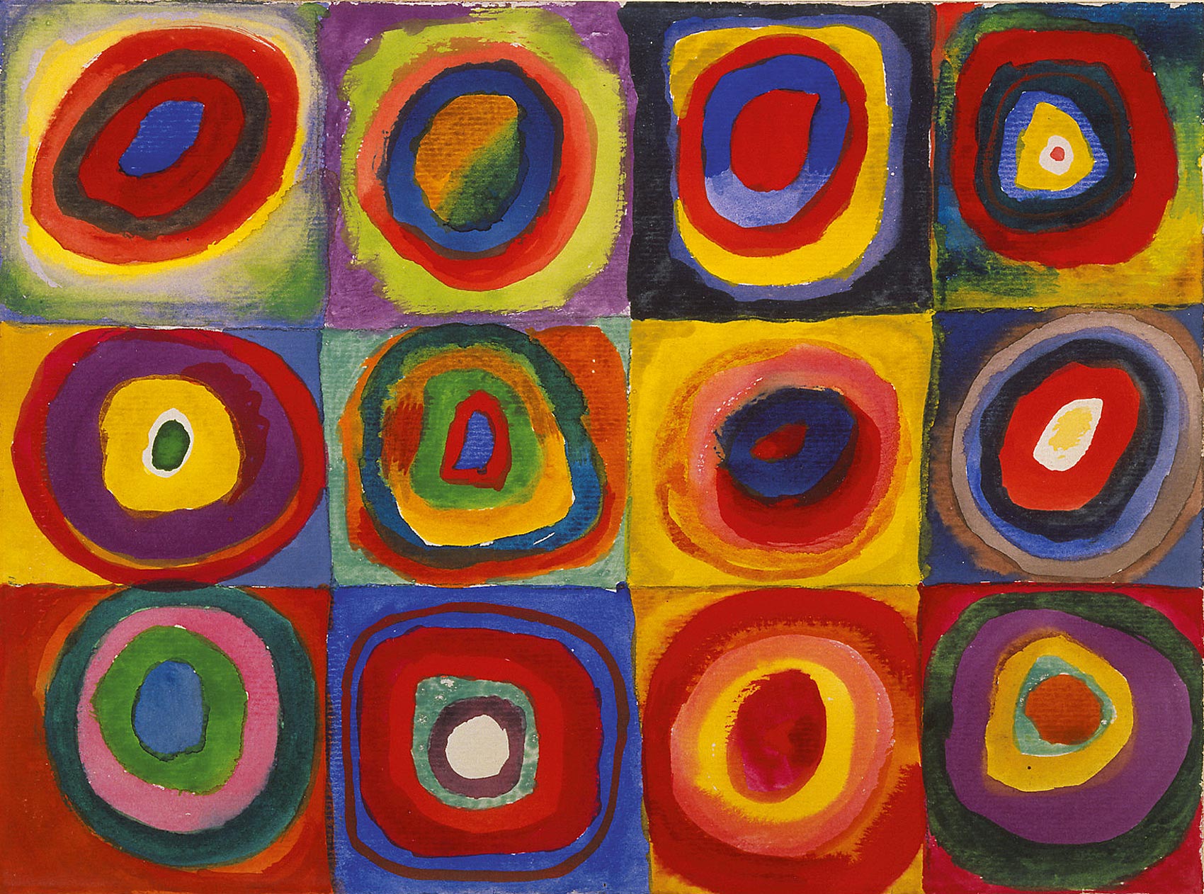 Wassily Kandinsky - Squares with Concentric Circles